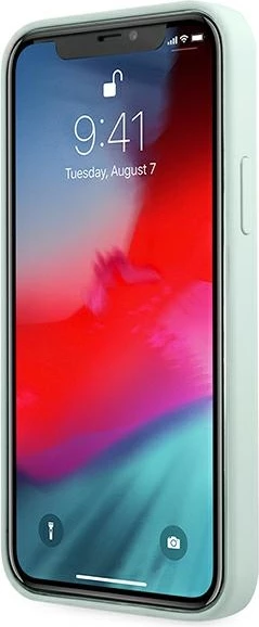 Mbështjellës Guess GUHCP12LLSVSBF për iPhone 12 Pro Max 6.7", silikon, fuchsia/blu