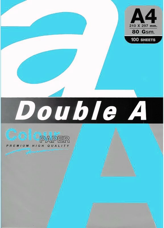 Double A Leter Me Ngjyre A4 80Gr Deep Blue 100Fl