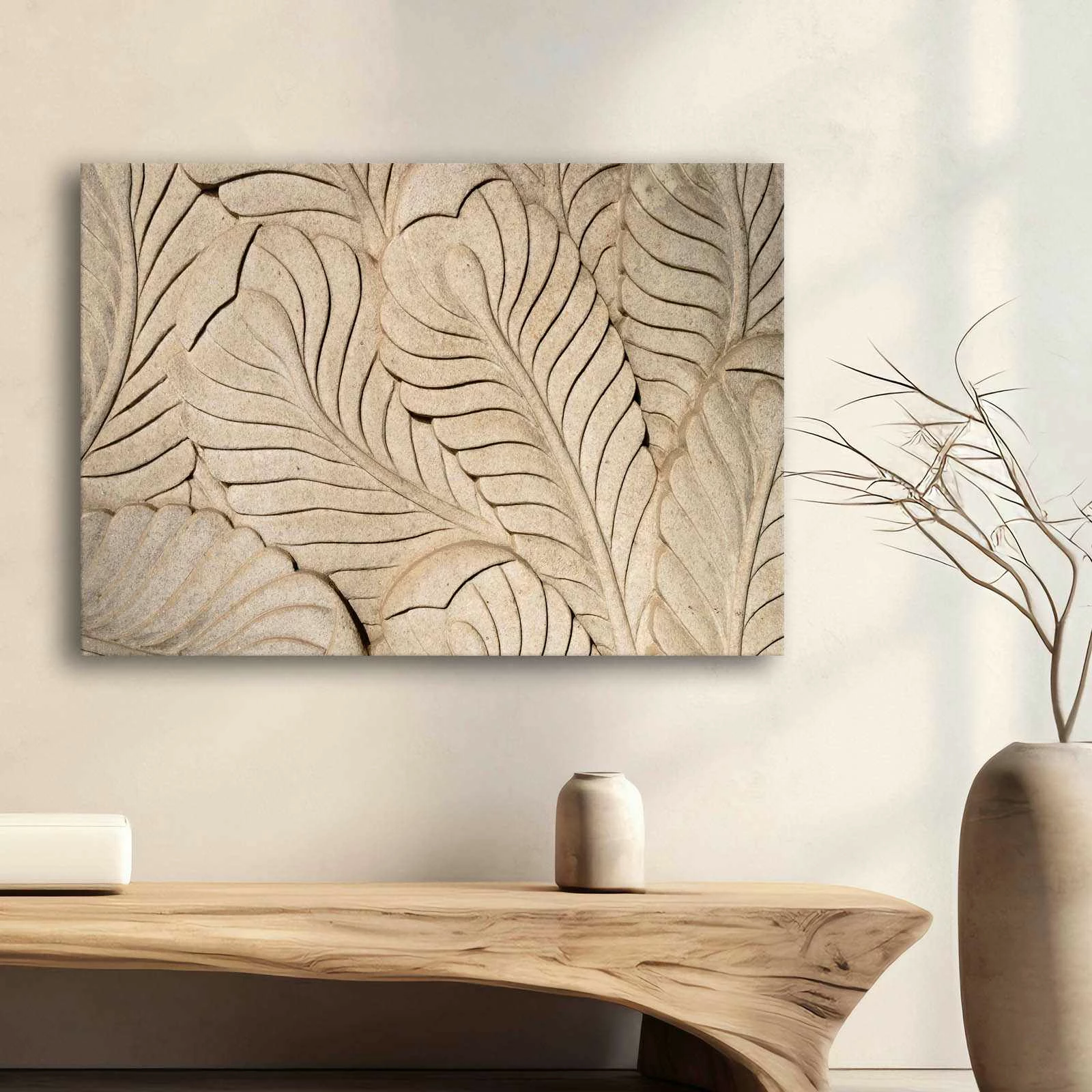 Pikturë dekorative në kanavacë, shumëngjyrëshe, Wallity, 70x100cm, Wabisabi-003