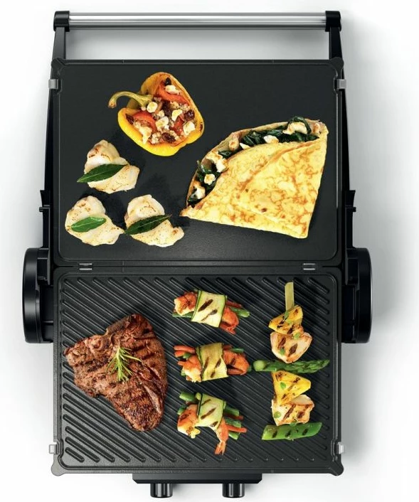 Grill elektrik BOSCH TCG4215, zi/argjendtë