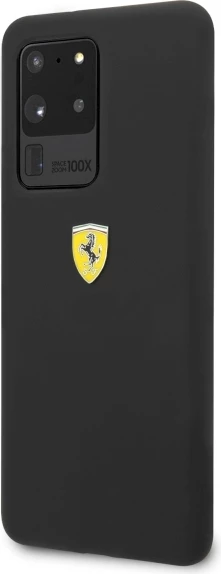 Mbështjellës Ferrari Hardcase FESSIHCS69BK për Samsung Galaxy S20 Ultra, silikon, zi