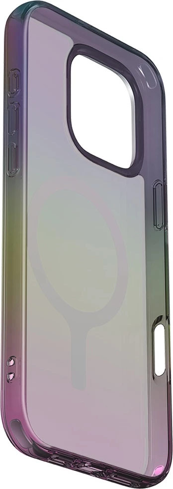 Mbështjellës UNIQ Iridescia Magclick Charging për iPhone 16 Pro, i zi