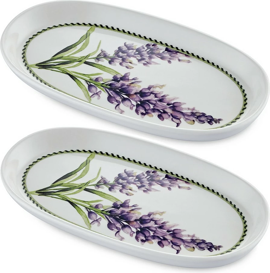 Set pjatash servirëse (2 copë), Hermia, PRC0010, ngjyrë lejla