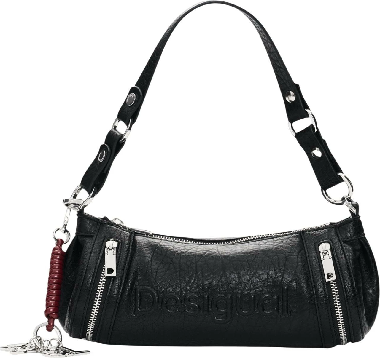 Çantë baguette për femra Desigual Zarauz NF B 26WAXP99, e zezë