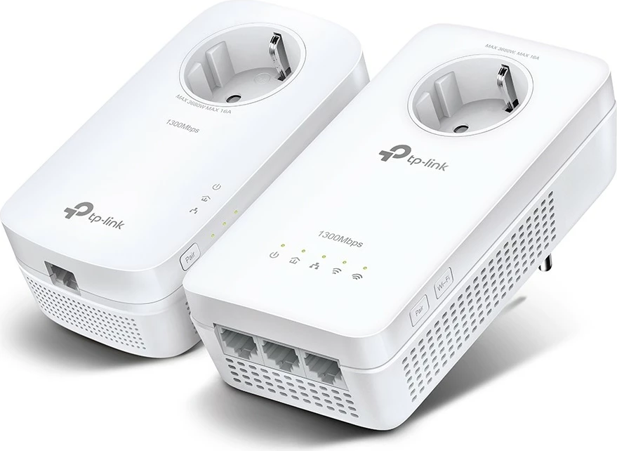 Powerline TP-Link TL-WPA1300P KIT, 1300 Mbit/s, Wi-Fi 5, e bardhë