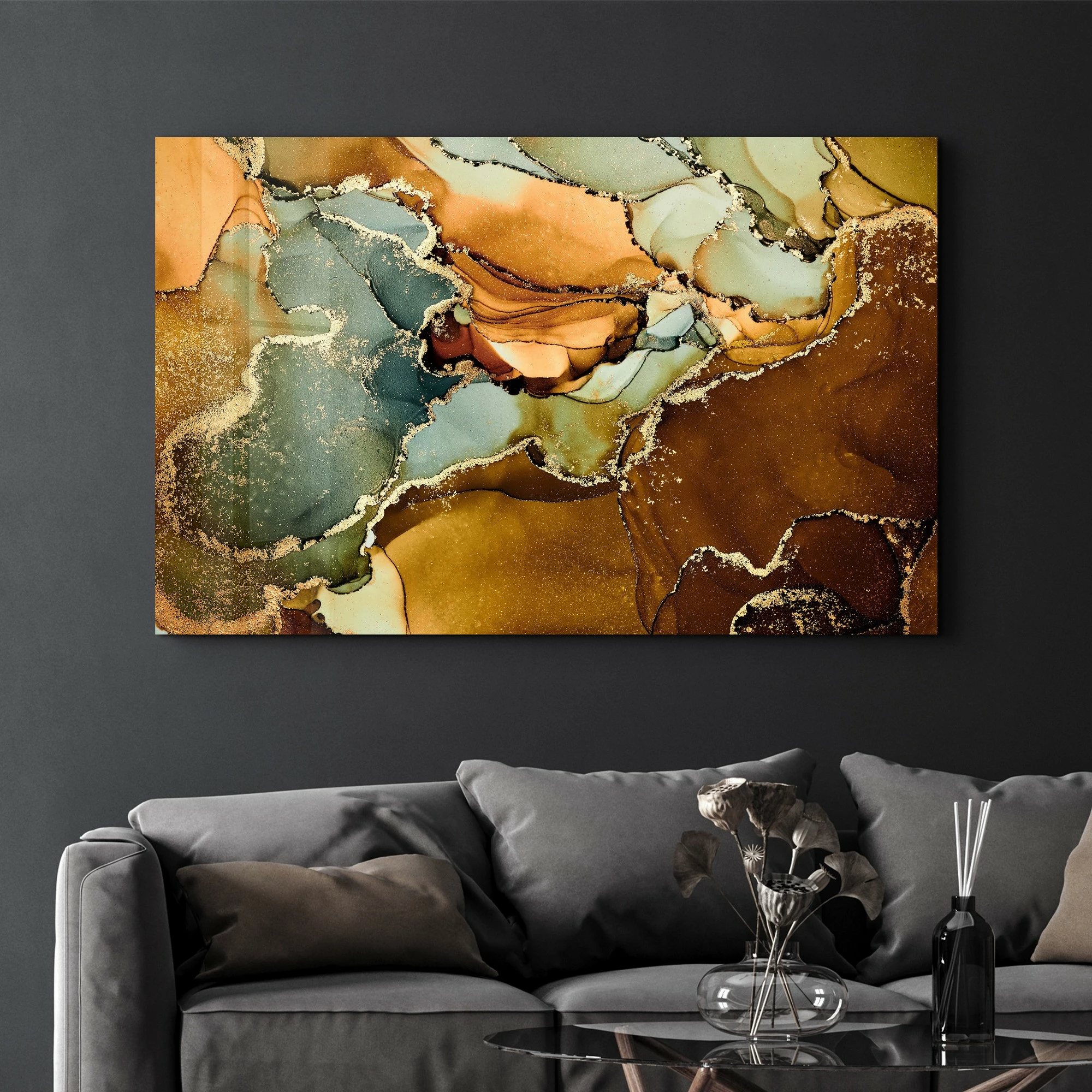 Pikturë dekorative prej xhami të temperuar, Wallity SPR-1350, 70x110cm