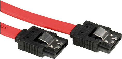 Kabllo interne SATA VALUE 6.0 Gbit/s me kapëse, 1 m, e kuqe