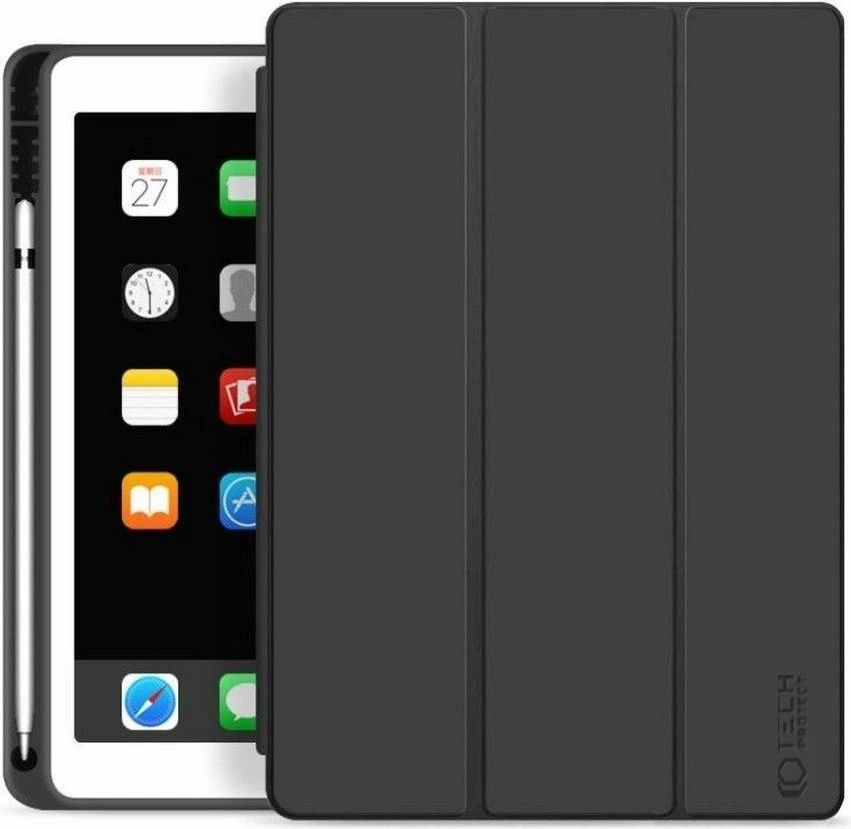 Mbështjellës Tech-Protect SC Pen Case për iPad 10.2" 2019-2021, e zezë