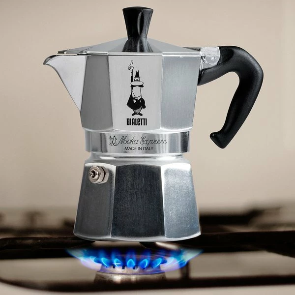 Aparat kafeje moka Bialetti Moka Express 6 filxhanë 300 ml (990001163), Argjend