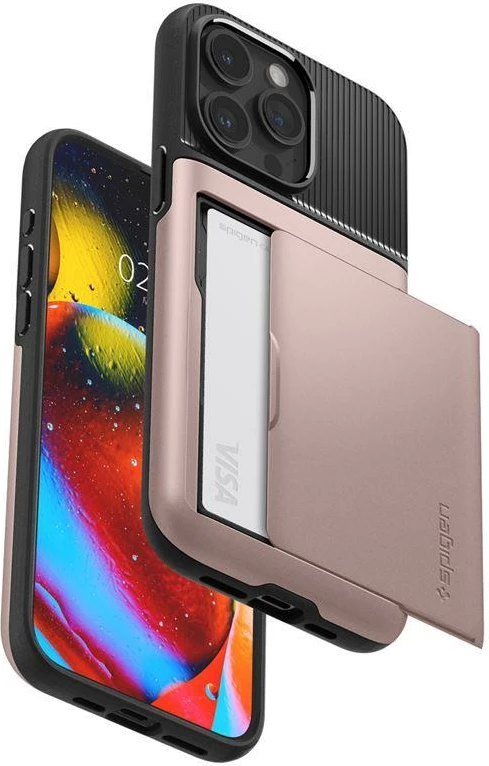 Mbështjellës Spigen Slim Armor CS për iPhone 15 Pro, Rozë