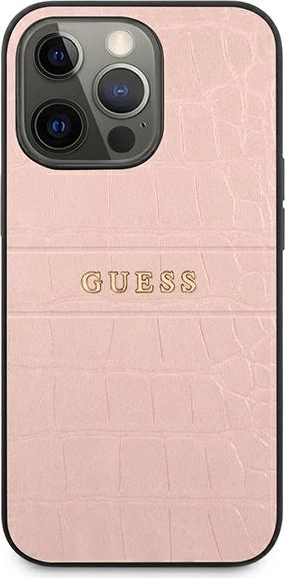 Mbështjellës Guess Croco Strap për iPhone 13 Pro / 13 6.1", Rozë