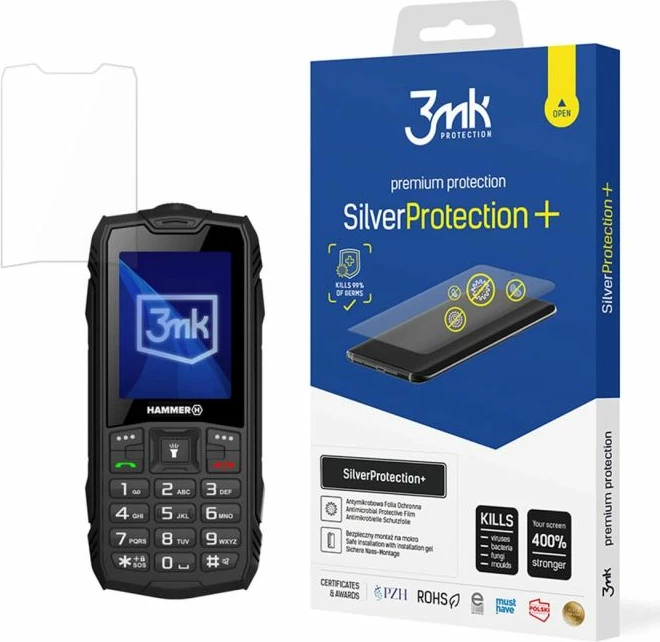 Folie mbrojtëse për ekran 3mk Protection SilverProtection+ për MyPhone Hammer Rock
