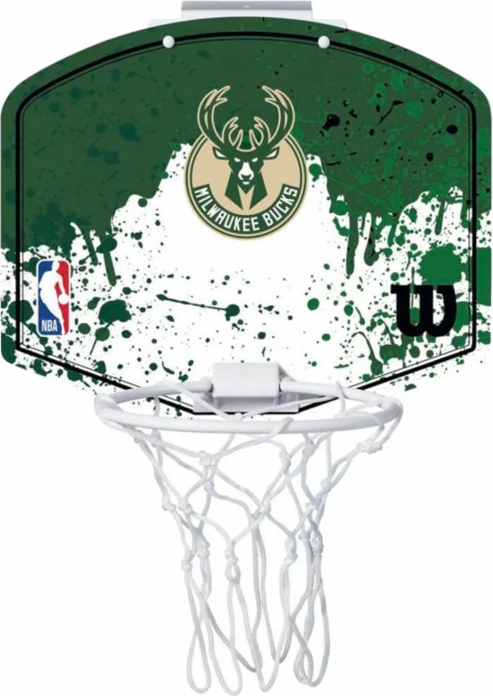 Mini-tabelë basketbolli për fëmijë Wilson NBA Milwaukee Bucks, e gjelbër