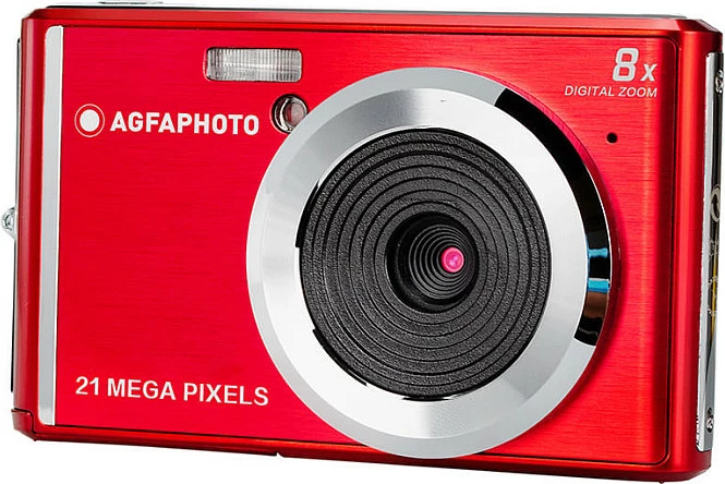 Kamerë digjitale kompakte AgfaPhoto Realishot DC5200, 21MP, HD 720p, 8x zoom, e kuqe