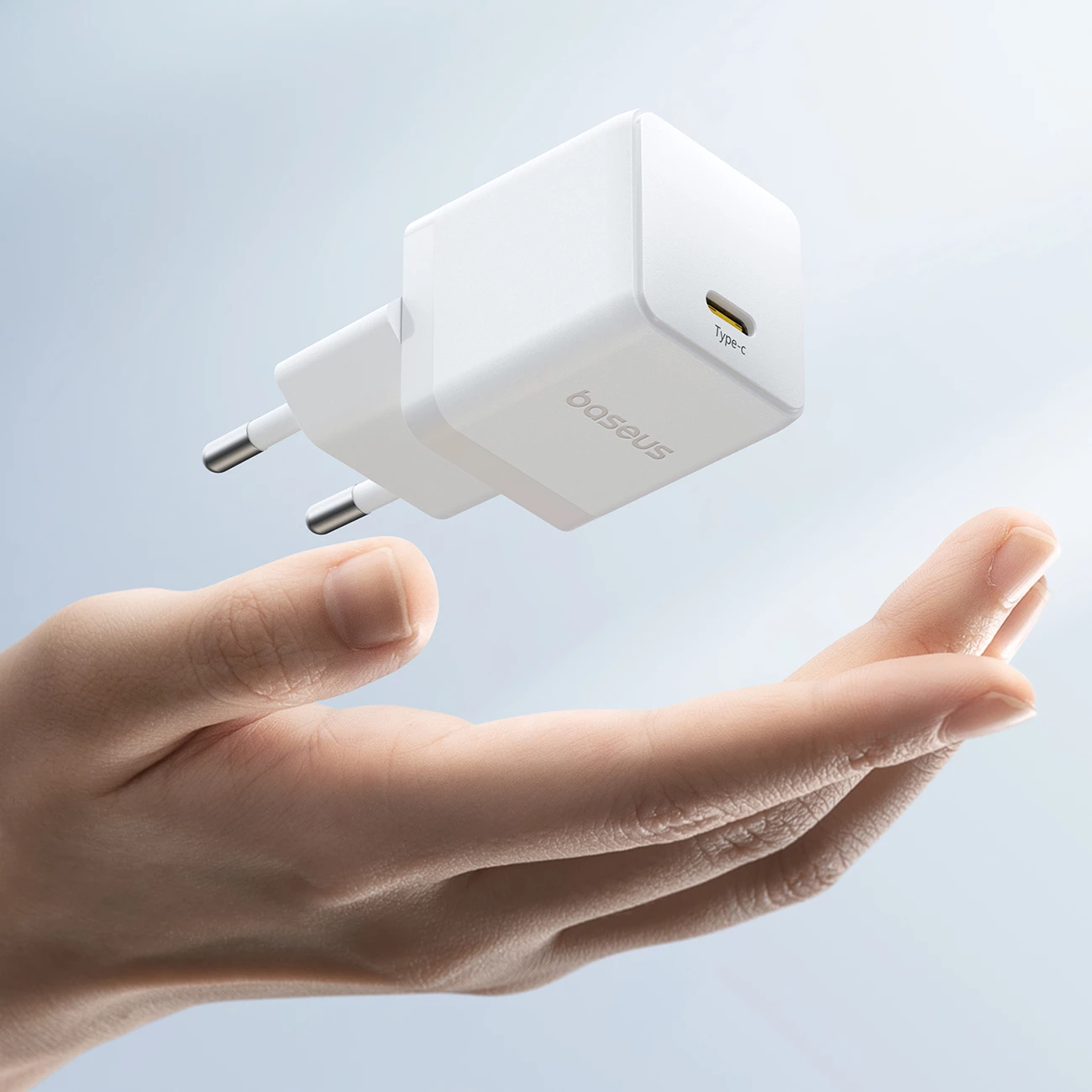 Karikues muri Baseus Palm 20W, USB-C, i bardhë