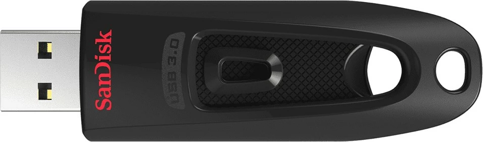 USB SanDisk Ultra, 512 GB, USB Type-A, 3.2 Gen 1, 100 MB/s, Slide, Black