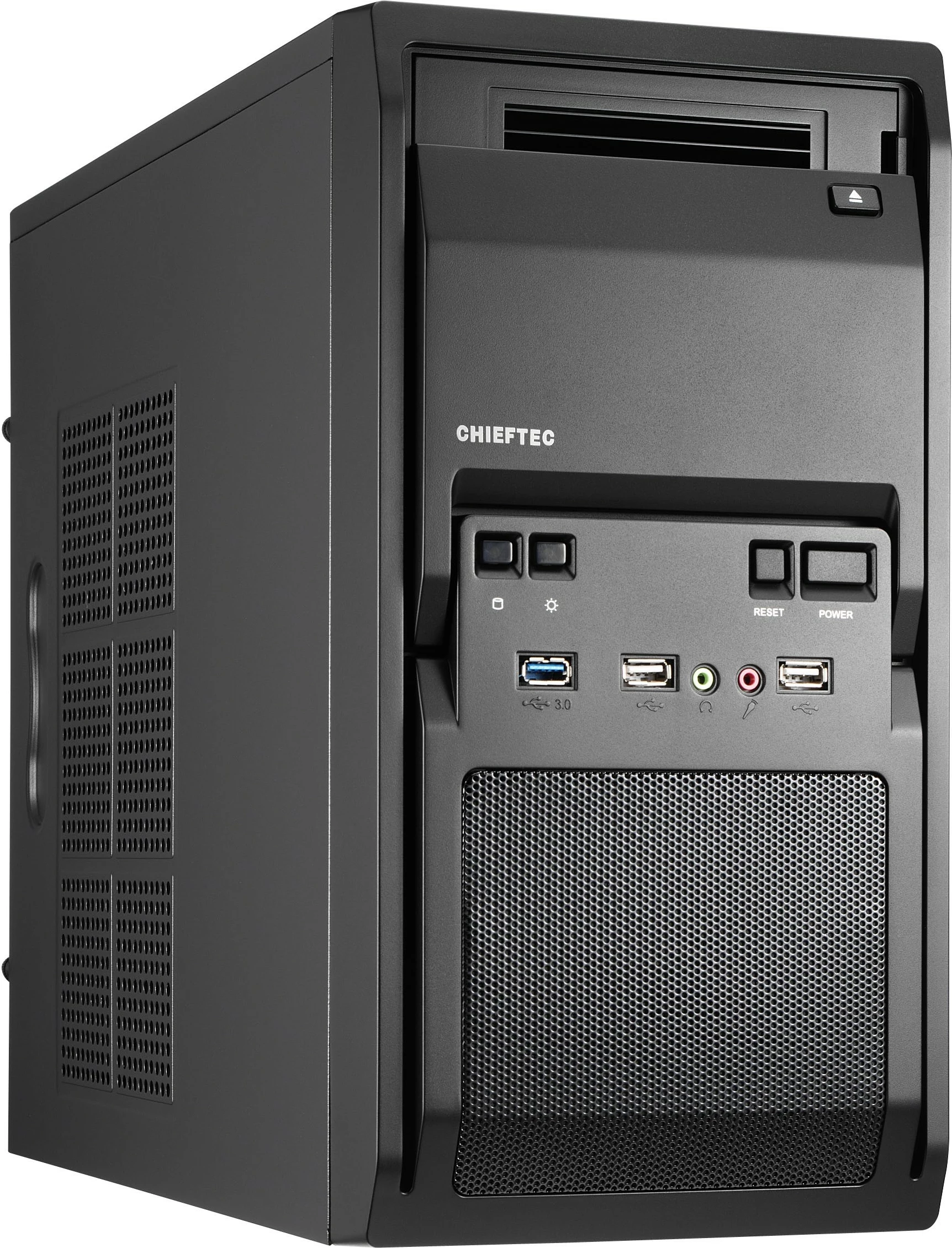 Kasë Chieftec Libra Serie LT-01B-350GPB, mini tower, 350W, e zezë