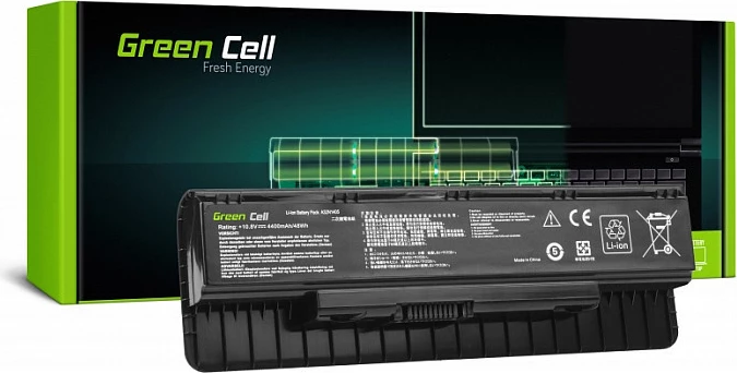 Bateri laptopi Green Cell për Asus G551 G551J G551JM G551JW G771 G771J G771JM G771JW N551 N551J N551JM N551JW, e zezë