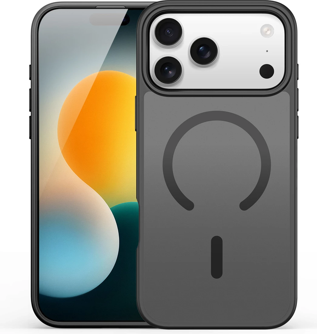 Mbështjellës Dux Ducis Yind për iPhone 17 Pro Max, MagSafe, i zi