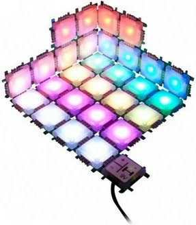 Set dritash LED ALLNET BrickRknowledge 7 ngjyra, Blu, Gjelbër, Portokalli, E kuqe, E bardhë e ngrohtë, E verdhë