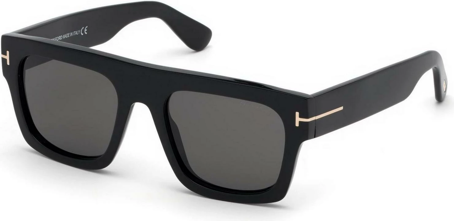Syze dielli Tom Ford Fausto FT0711 01A, të zeza [Ngjyra: 53]
