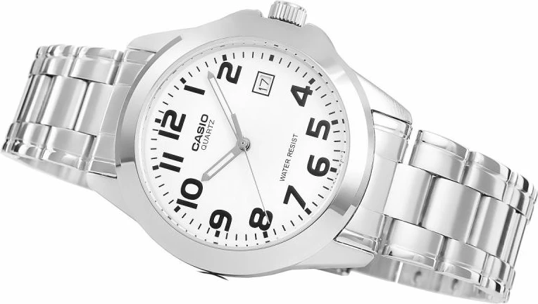 Orë dore Casio për meshkuj, argjendtë