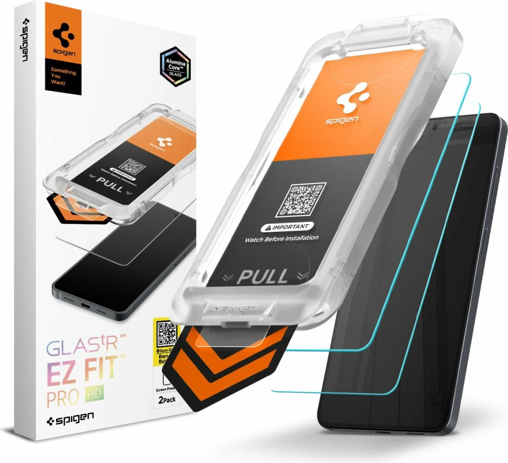 Xham i kalitur mbrojtës ekrani Spigen Glas.tR EZ Fit Pro HD për Samsung Galaxy S26, 9H, set 2 copë