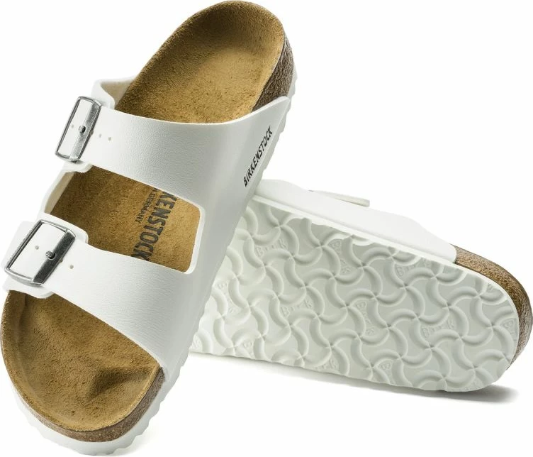 Papuqe flip-flop për femra Birkenstock, të bardha