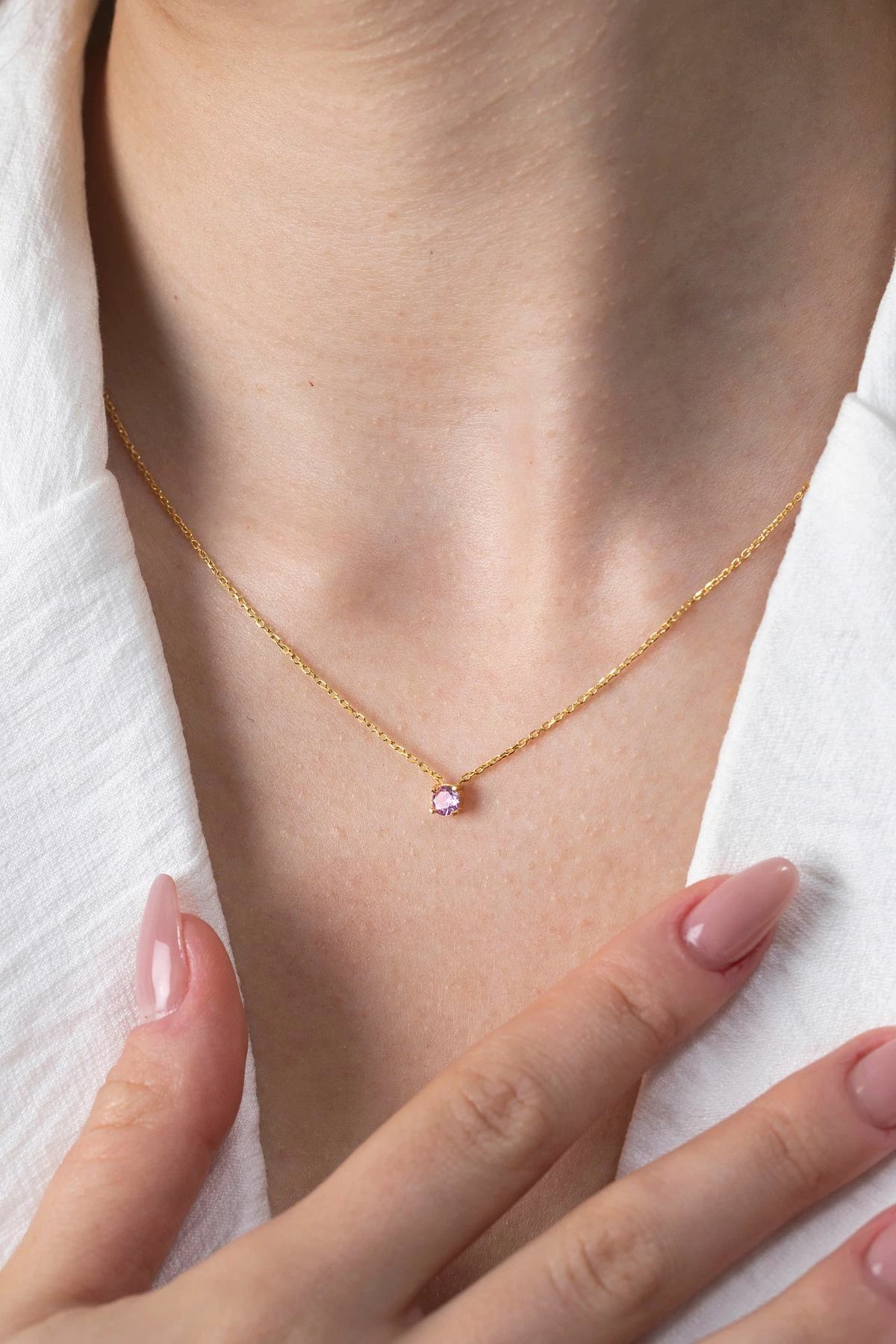 Varëse argjendi Elika Silver, ngjyrë rozë, TFNY65235