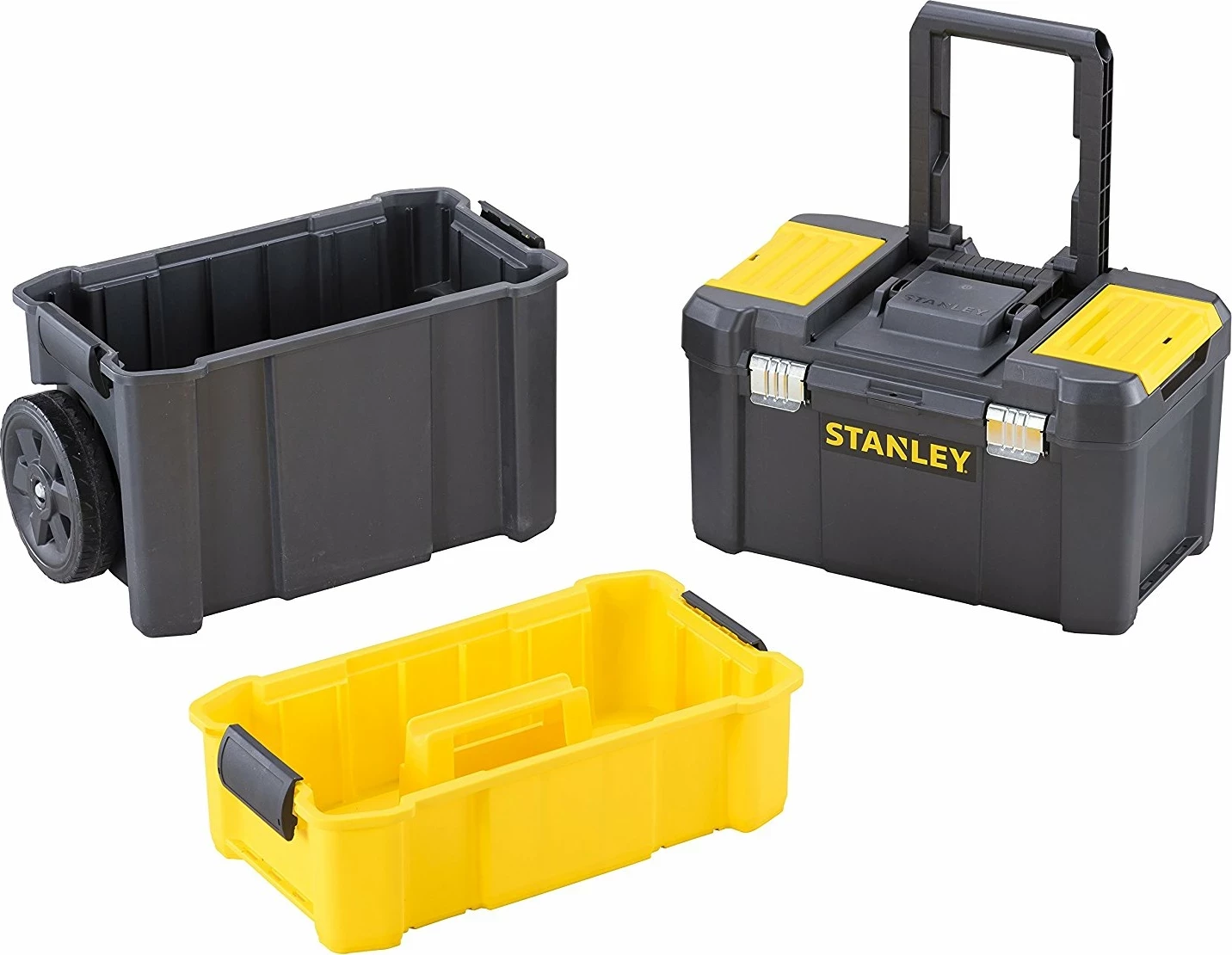 Kuti veglash me rrota Stanley STST1-80151 3-në-1 476x208x630 mm, e zezë/verdhe