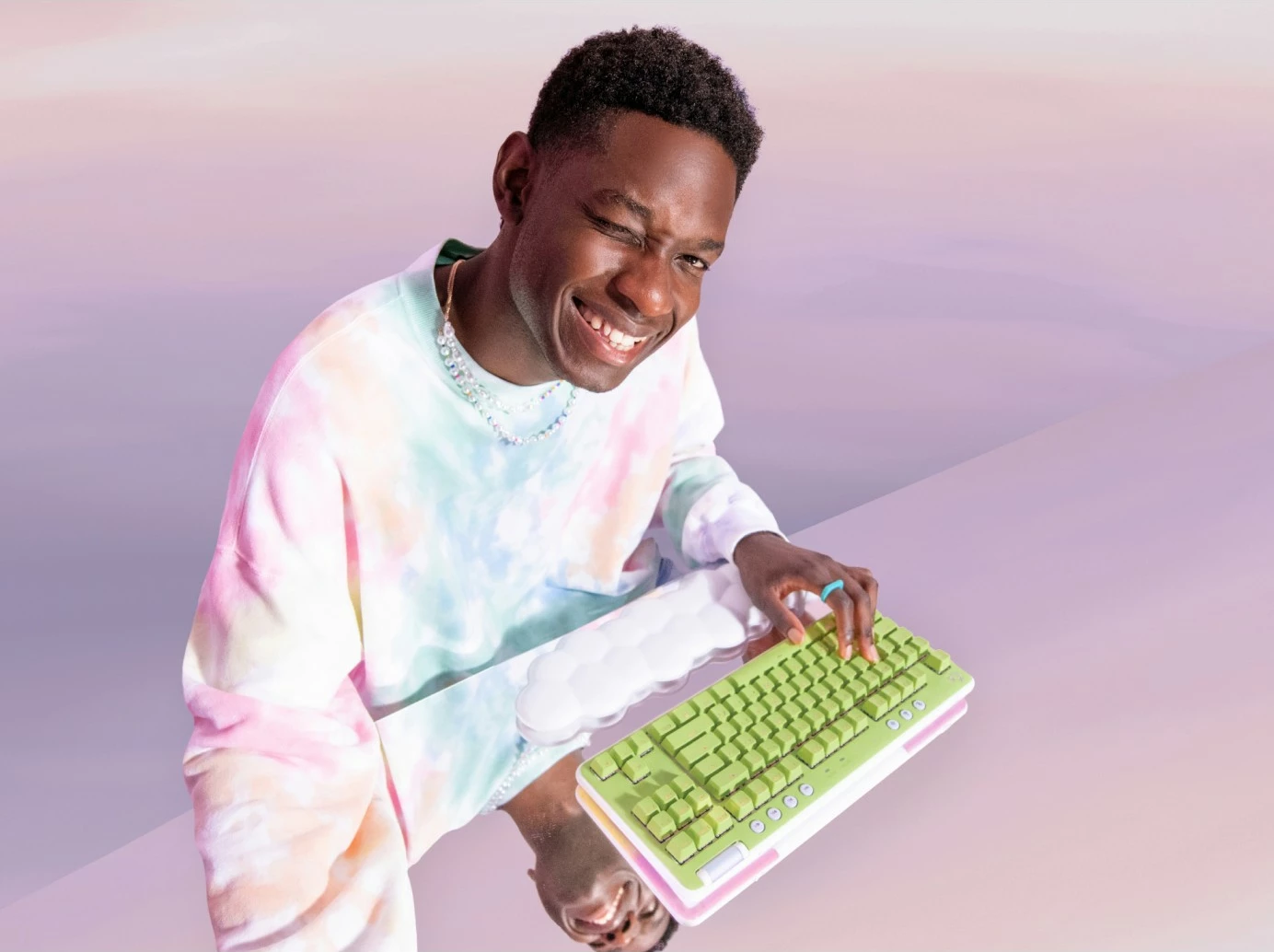 Tastierë wireless Logitech G715 gaming, RGB, e bardhë