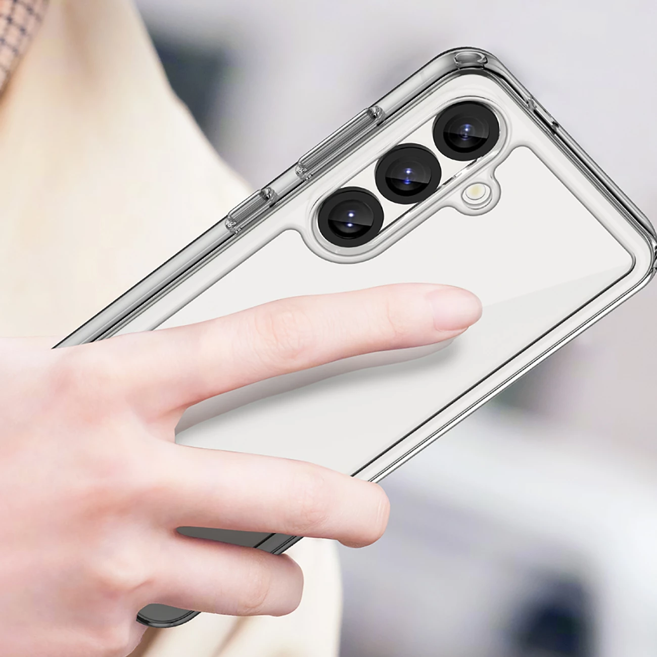 Mbështjellës Hurtel Outer Space Case për Samsung Galaxy S25 Edge, transparent