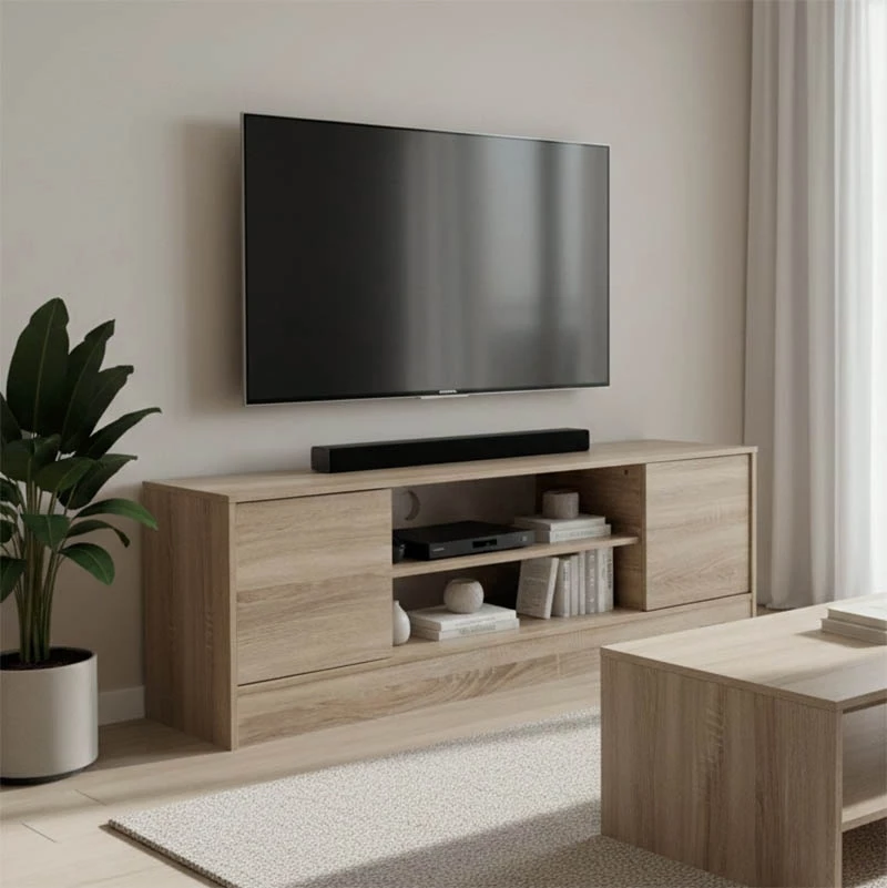 Komodë TV Sasa, ngjyrë sonoma, 120x35x41.5cm