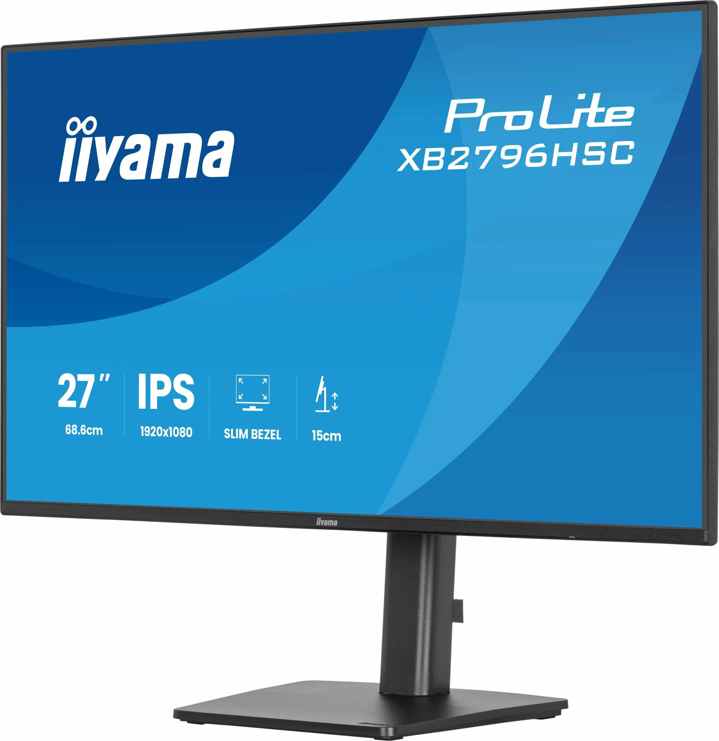 Monitor iiyama ProLite XB2796HSC-B1 27\" IPS Full HD 144Hz USB-C 65W, i zi