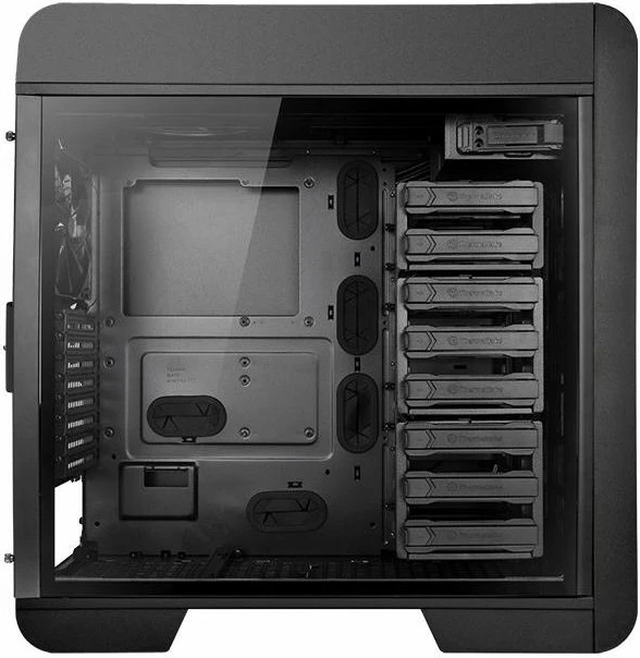Kasë Thermaltake Core V71 TG Edition CA-1B6-00F1WN-04 Full Tower, Tempered Glass, E-ATX/ATX, e zezë