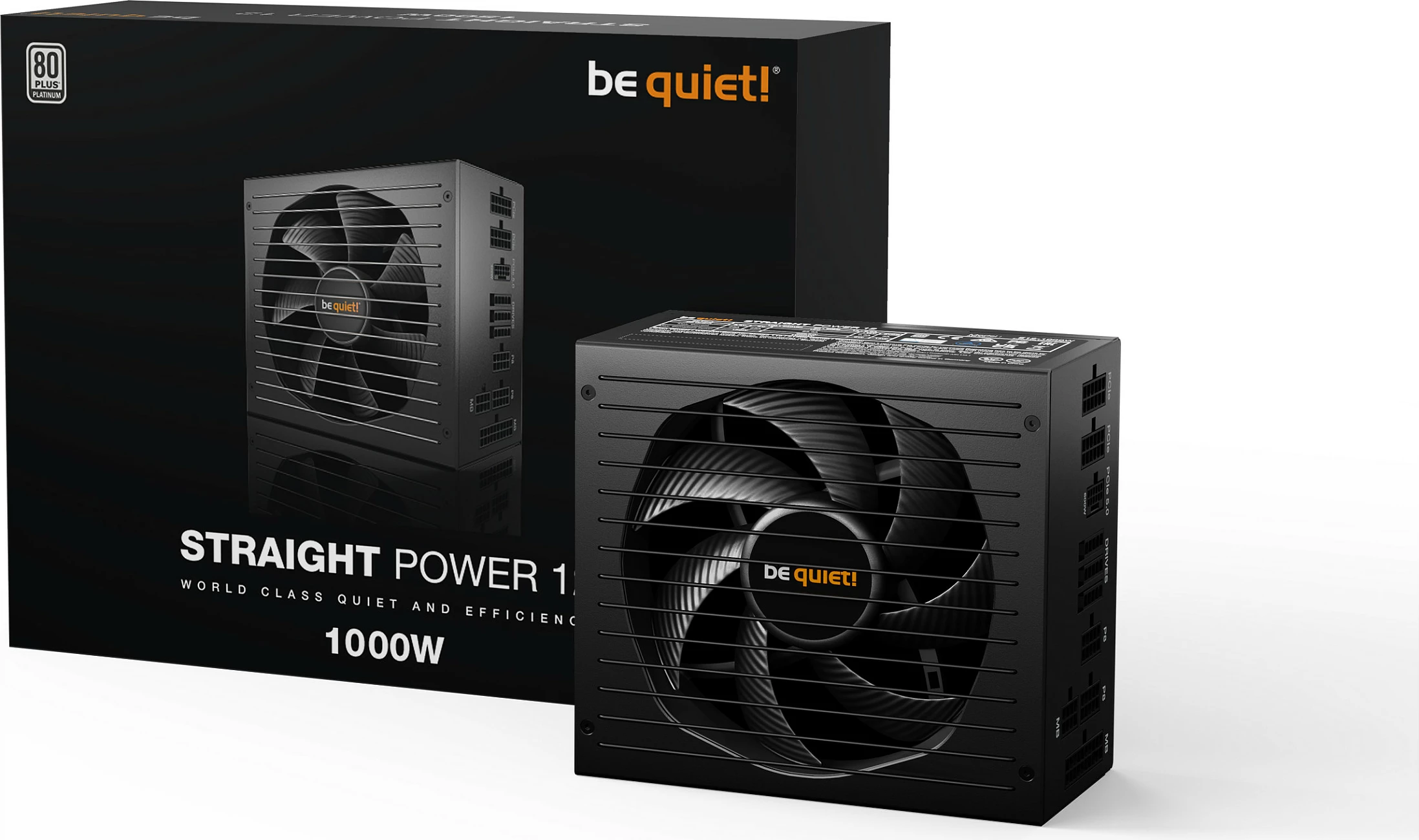 PSU Be Quiet! BN338, 1000 W, 80 PLUS Platinum, Modular