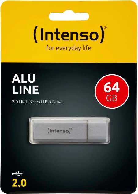 USB flash drive INTENSO Alu Line 64GB USB 2.0, silver