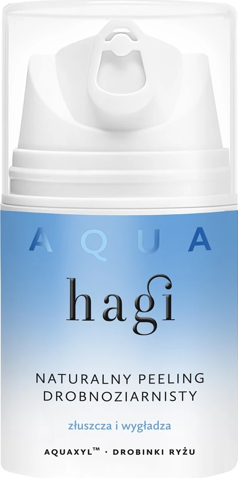 Peeling natyral për fytyrë Hagi Aqua Zone Fine Grain për femra, 50ml