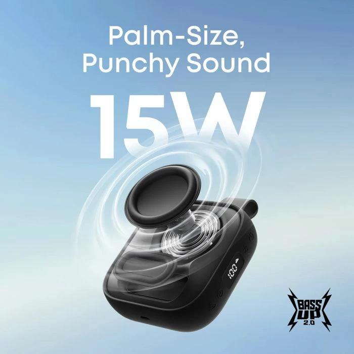 Altoparlant portativ Bluetooth Anker Soundcore Boom Go 3i 15W, IP68, 24h, 4800mAh, me drita, i zi