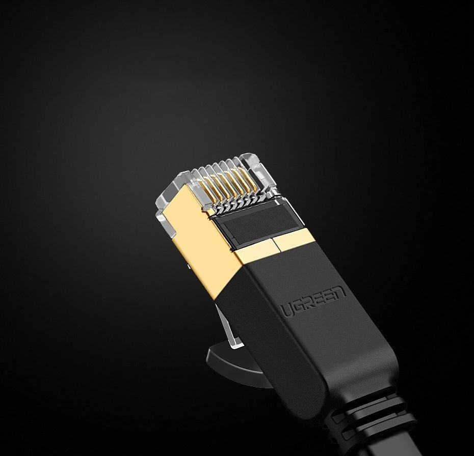 Kabllo rrjeti Ugreen NW106 11265, Cat 7 STP, RJ45, 10m, e zezë