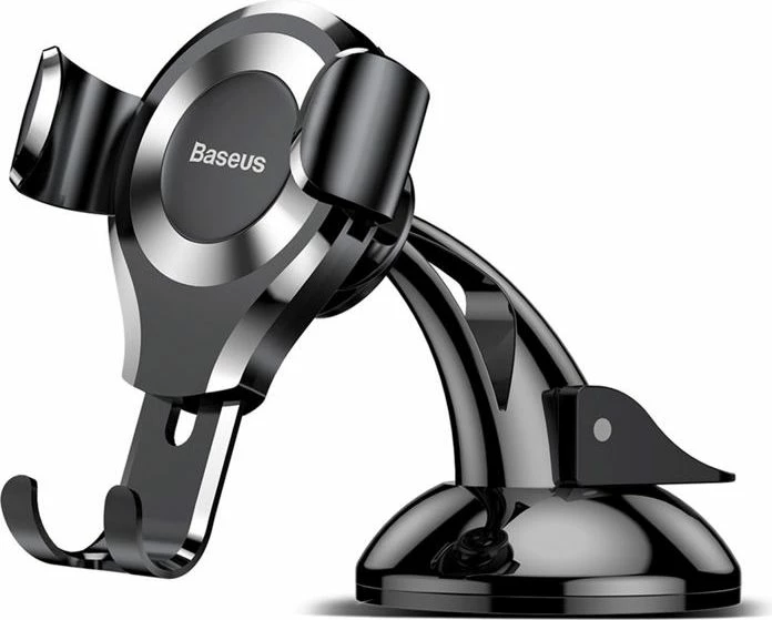 Mbajtës celulari për veturë Baseus Gravity Osculum Kiss SUYL-XP0S, 4.0-6.7 inç, montim xham/panel, rrotullim 360°, argjendtë