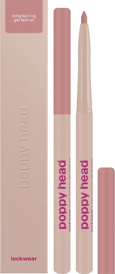Laps për buzë Poppy Head Lockwear Long-lasting Gel Lip Contour për femra 03 Nude Alarm 0.6g