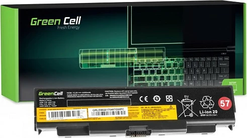 Bateri laptopi Green Cell për Lenovo ThinkPad T440P/T540P/W540/W541/L440/L540, Li-Ion, e zezë