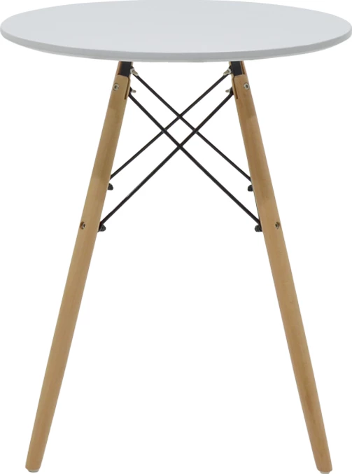 Set tavoline me karrige, ngjyrë gri-bardhë-natyrale, D60x73cm