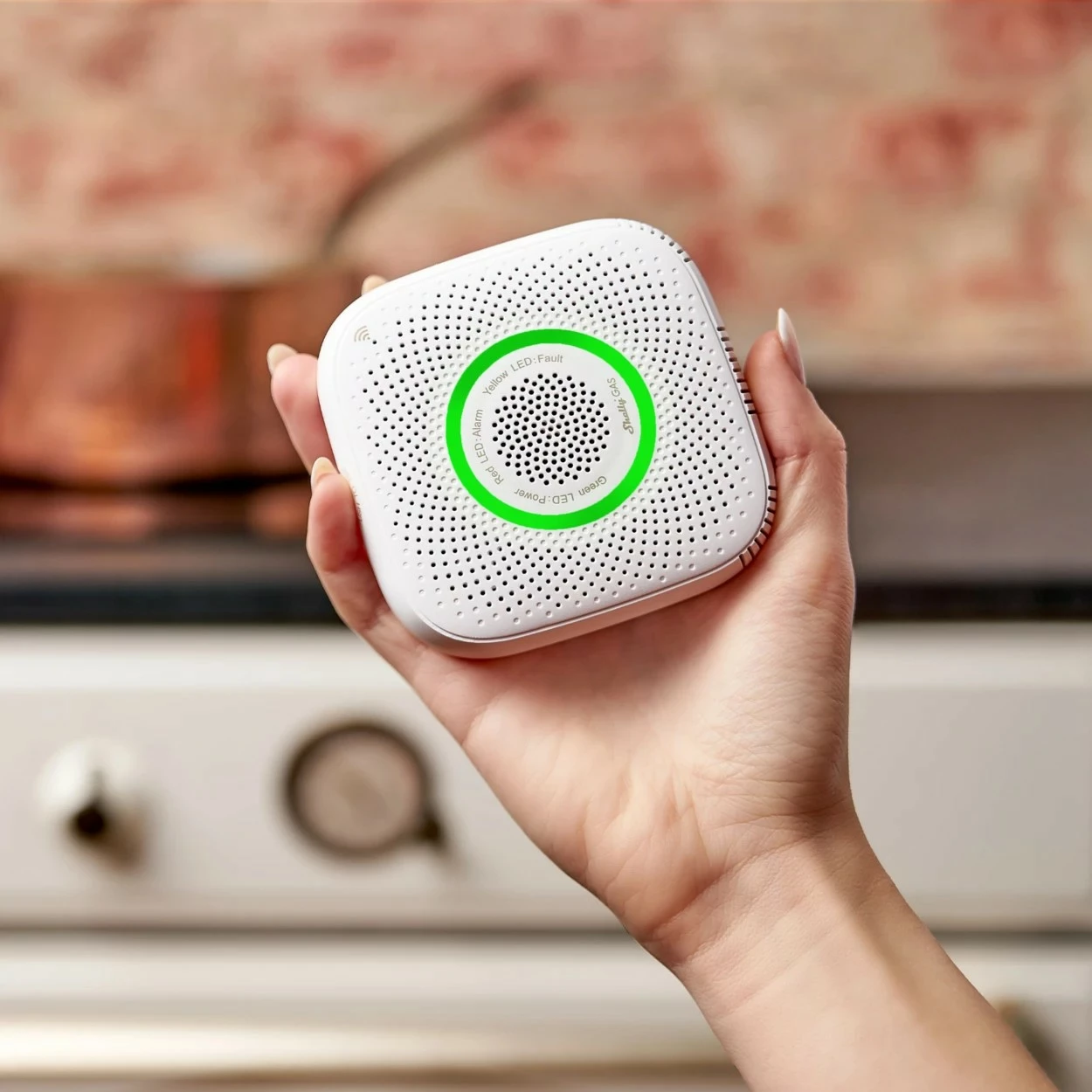 Detektor gazi Shelly Gas LPG, Wi-Fi, i bardhë