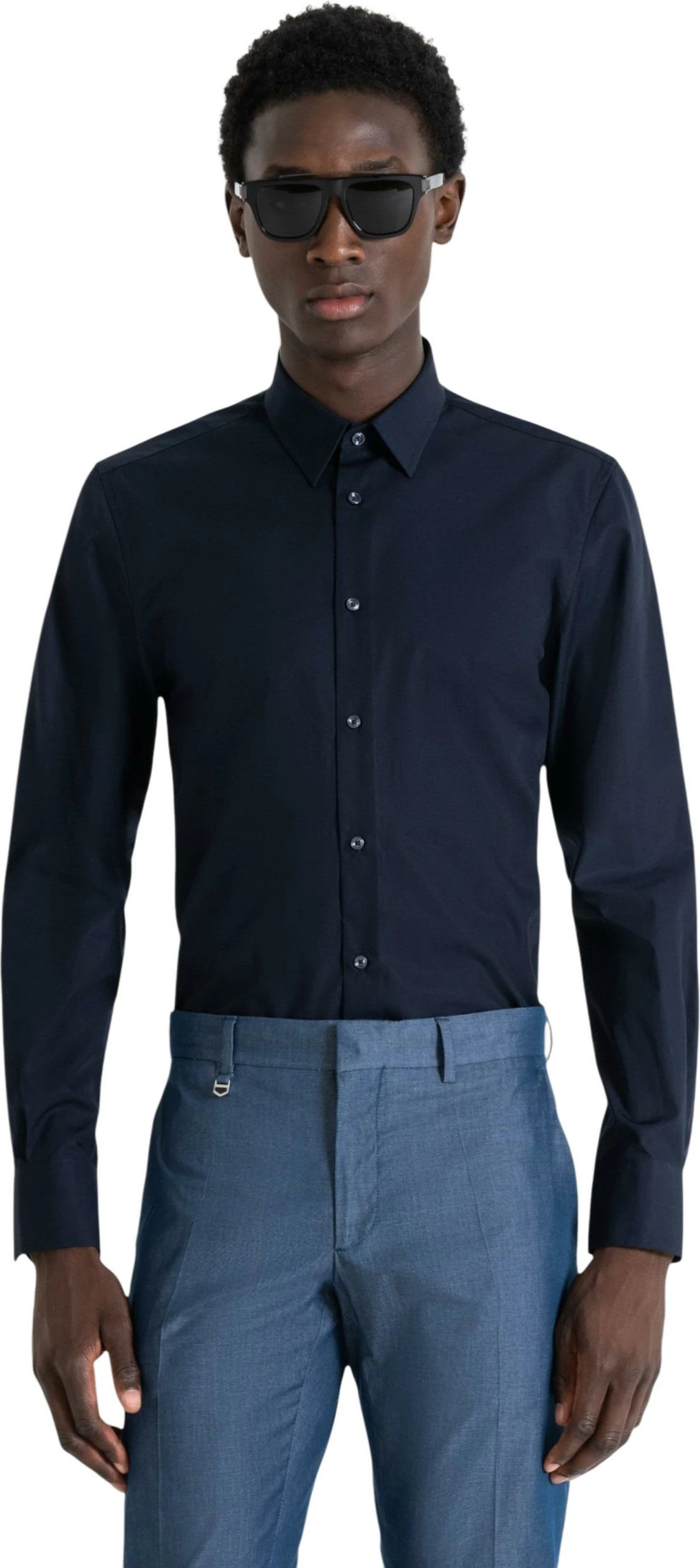 Maicë për meshkuj Antony Morato Napoli MMSL00628-FA400078, blu