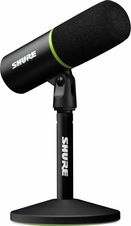 Mikrofon Shure MV6 (010-03-675) dinamik USB-C, kardioid, dalje 3.5 mm, me stand tavoline, i zi
