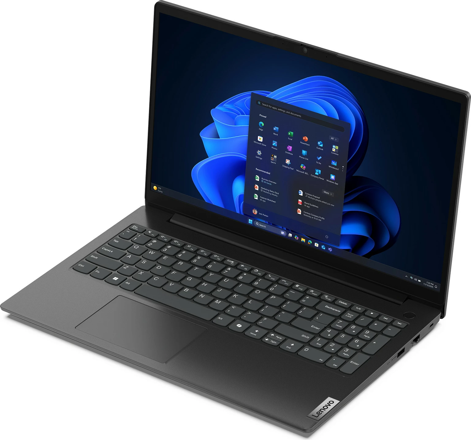 Laptop Lenovo V15 G6 83UU, Ryzen 7, 16GB RAM Memorje, 512GB SSD, 15.6" FHD, Windows 11 Pro, Business Black