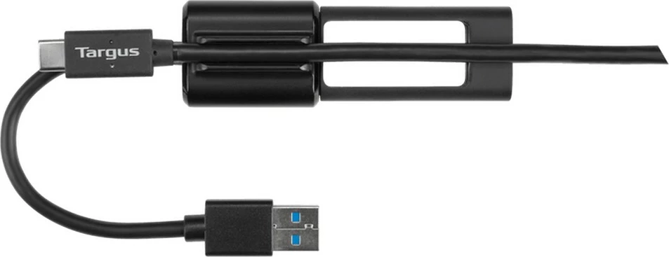 Kabllo adapter Targus USB-A në USB-C, 10cm, e zezë