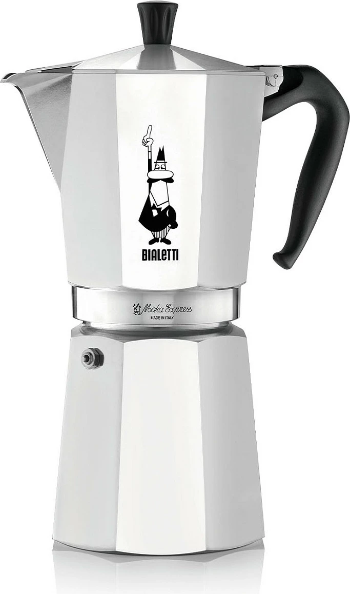 Moka pot Bialetti Moka Express 0.55L 9 filxhanë argjendtë/zezë